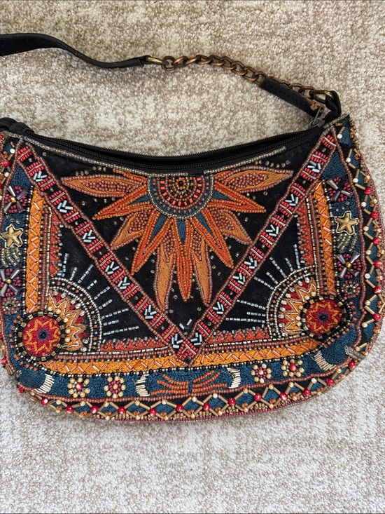 Mary Frances Handbags - Mary Frances Tarot Reader Beaded Crossbody Clutch Handbag